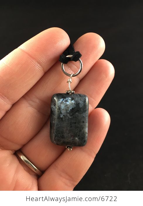 Black Labradorite Stone Jewelry Pendant Necklace - #Kr4MjYxoTI4-4