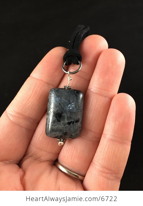 Black Labradorite Stone Jewelry Pendant Necklace - #Kr4MjYxoTI4-2