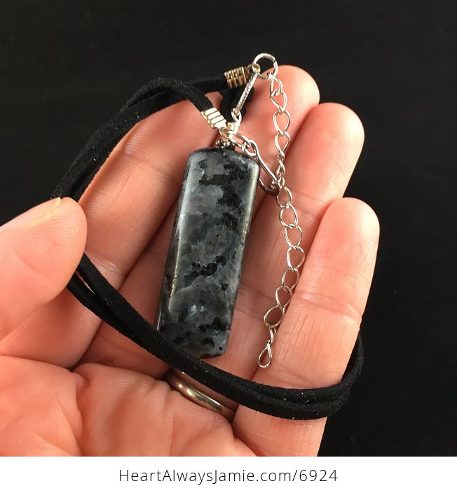 Black Labradorite Stone Jewelry Pendant Necklace - #XhB8OvOZy5g-4