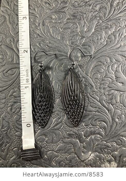 Black Metal Earrings - #peDiS1s7PZ8-3