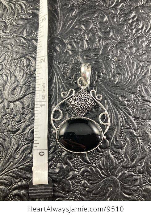 Black Onyx Crystal Stone Jewelry Pendant - #zY8llXNrpE8-2