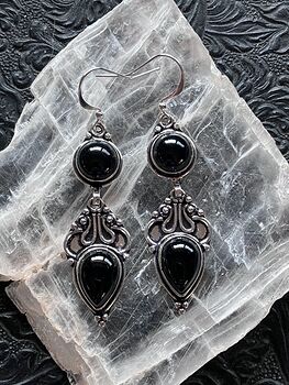 Black Onyx Earrings Stone Crystal Jewelry #ezudqbzIRA4