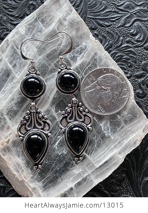 Black Onyx Earrings Stone Crystal Jewelry - #ezudqbzIRA4-4