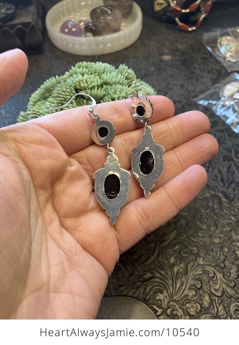 Black Onyx Stone Jewelry Crystal Earrings - #4UwdyBFeSEc-4