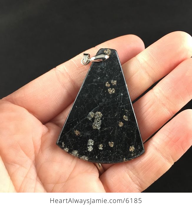 Black Plumite Jasper Stone Jewelry Pendant - #c6Q2FnGipeU-6
