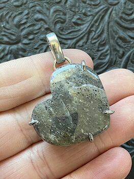 Black Sunstone Crystal Stone Jewelry Pendant #fBN3Oxb4y0I