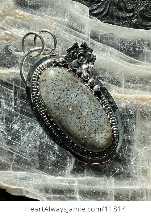 Black Sunstone Crystal Stone Jewelry Pendant - #gn4Dp0xVLvI-2