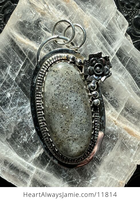 Black Sunstone Crystal Stone Jewelry Pendant - #gn4Dp0xVLvI-1