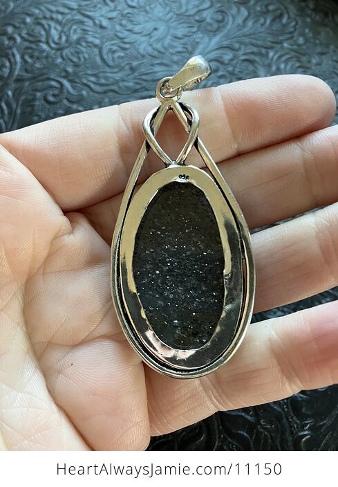 Black Sunstone Crystal Stone Jewelry Pendant - #zQ6vZTTdgCg-4