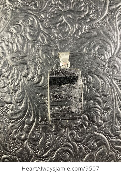 Black Tourmaline Crystal Stone Jewelry Pendant - #0sHe9HfsefQ-1