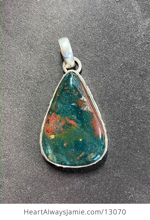 Bloodstone Pendant Crystal Stone Jewelry - #GcPEzM9wvQ0-1