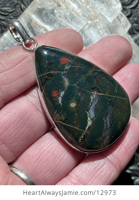 Bloodstone Pendant Jewelry Crystal - #0rhobgAgu3U-4