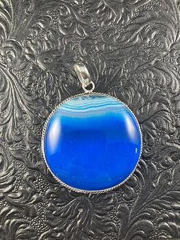Blue Agate Crystal Stone Jewelry Pendant #QF6M9sklYMA