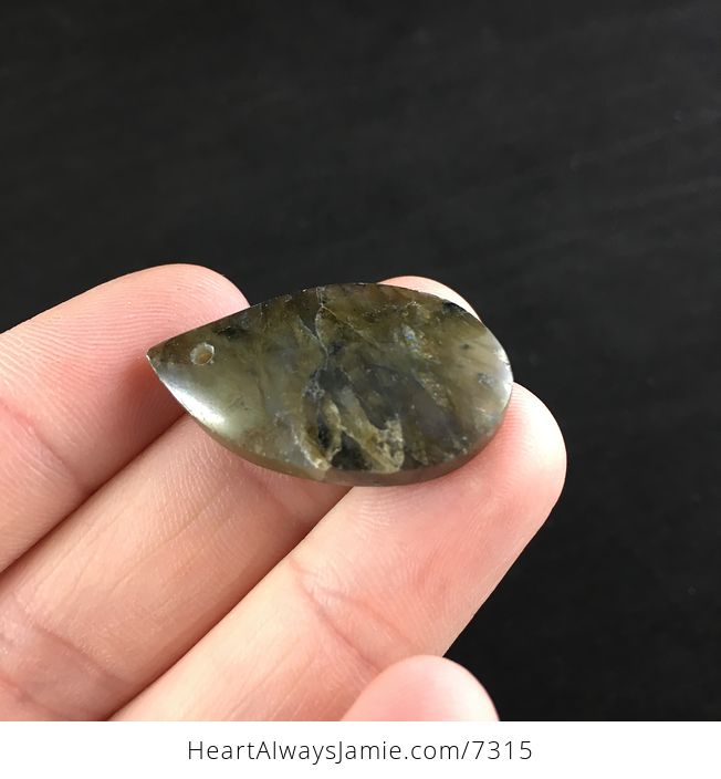 Blue and Green Labradorite Stone Jewelry Pendant - #RL0mOpkUsxo-4