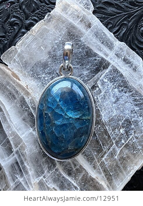 Blue Apatite Stone Crystal Jewelry Pendant - #edsme8I6zsk-5