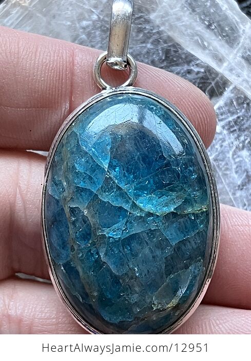 Blue Apatite Stone Crystal Jewelry Pendant - #edsme8I6zsk-4