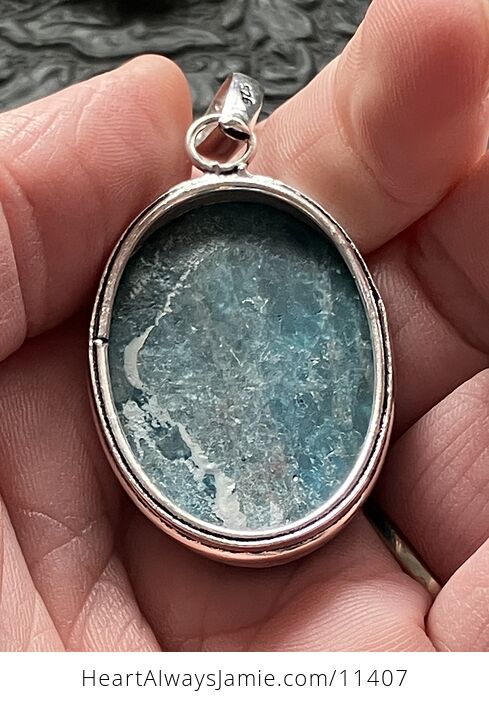 Blue Apatite Stone Crystal Jewelry Pendant - #m1DRdmhJvN4-5