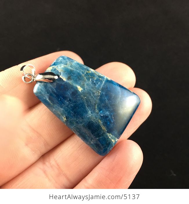 Blue Apatite Stone Jewelry Pendant - #yZsHQ6PHii0-4