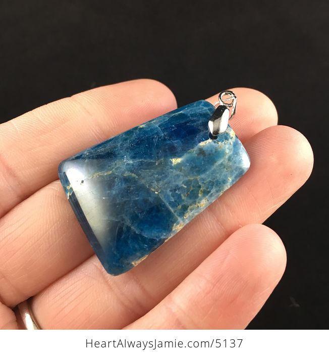 Blue Apatite Stone Jewelry Pendant - #yZsHQ6PHii0-3