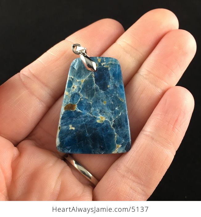 Blue Apatite Stone Jewelry Pendant - #yZsHQ6PHii0-6