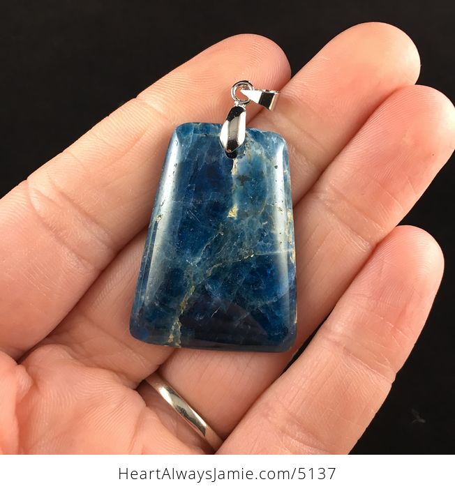 Blue Apatite Stone Jewelry Pendant - #yZsHQ6PHii0-1