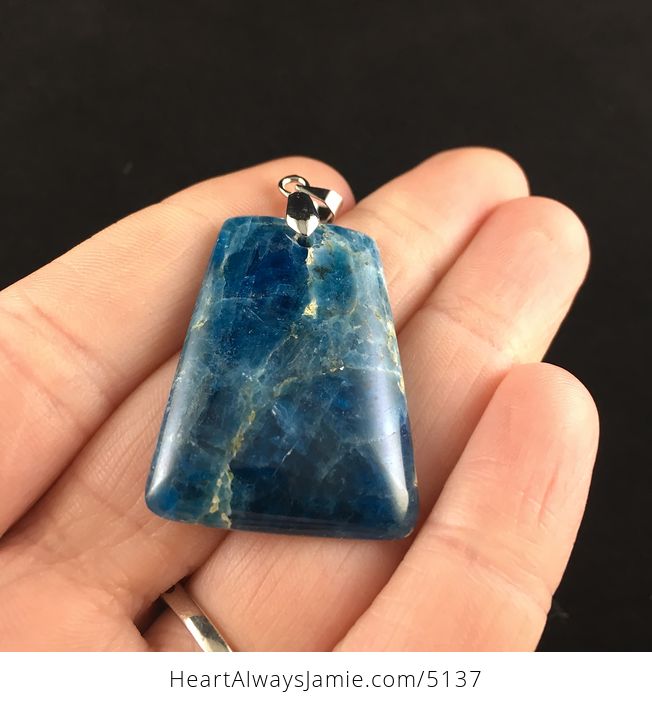 Blue Apatite Stone Jewelry Pendant - #yZsHQ6PHii0-2