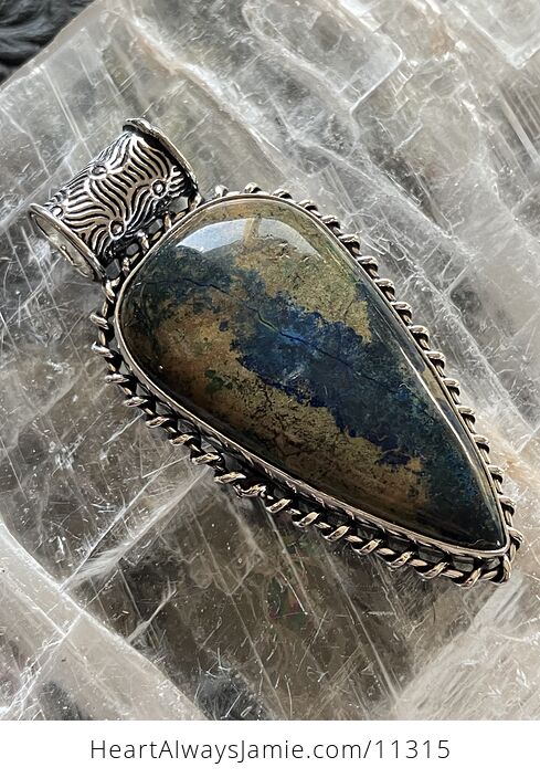 Blue Azurite Crystal Stone Jewelry Pendant - #pcx4Yo06vl0-2