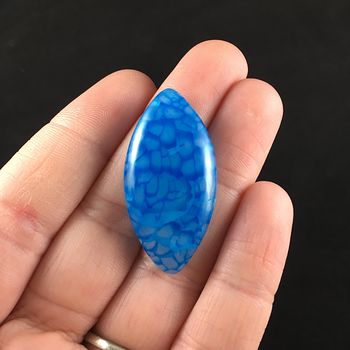 Blue Dragon Veins Agate Stone Cabochon #I4S22VRx1cU