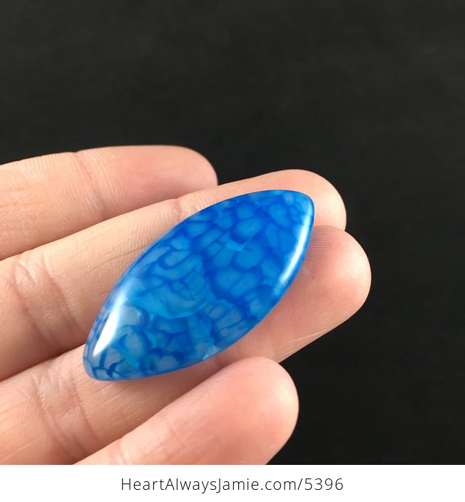 Blue Dragon Veins Agate Stone Cabochon - #I4S22VRx1cU-3