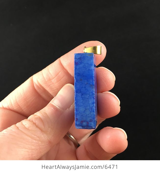 Blue Druzy Agate Stone Jewelry Pendant - #FYZRzF7cLf8-4
