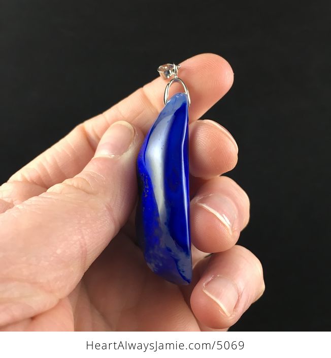 Blue Epidermis Agate Stone Jewelry Pendant - #mcYCeh93blQ-5