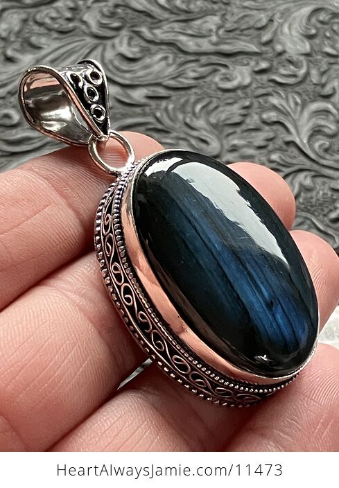 Blue Flash Labradorite Crystal Stone Jewelry Pendant - #1MdMJB96kz8-8