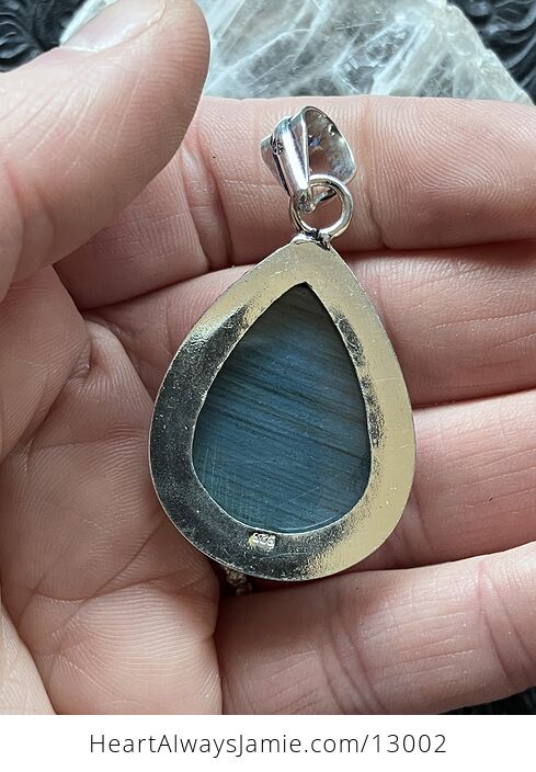 Blue Flash Labradorite Pendant Crystal Stone Jewelry - #leP9Vav8w74-6