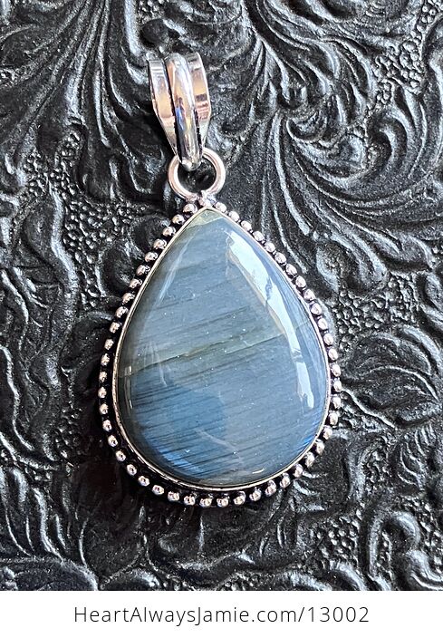 Blue Flash Labradorite Pendant Crystal Stone Jewelry - #leP9Vav8w74-9