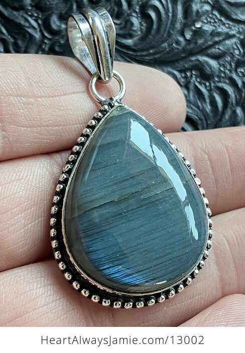 Blue Flash Labradorite Pendant Crystal Stone Jewelry - #leP9Vav8w74-10