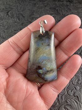 Blue Flash Labradorite Stone Jewelry Pendant #yILifE63wMQ