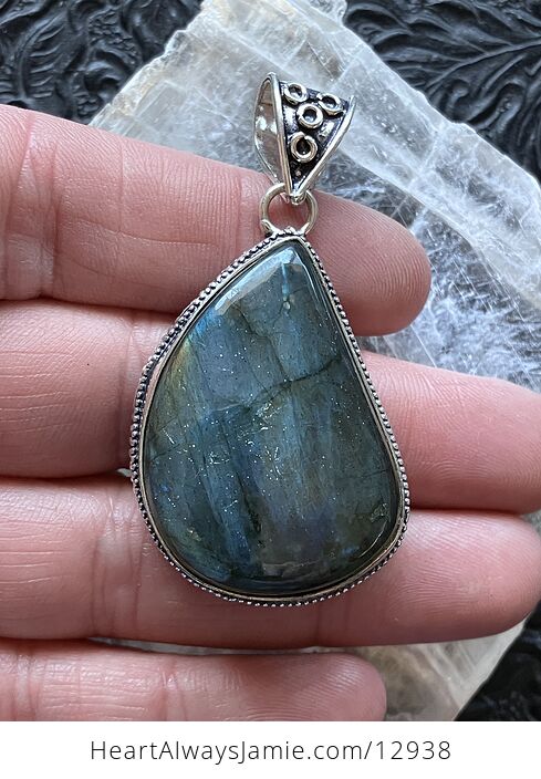 Blue Flashy Labradorite Pendant Crystal Stone Jewelry - #9Ptolr0fyO0-3