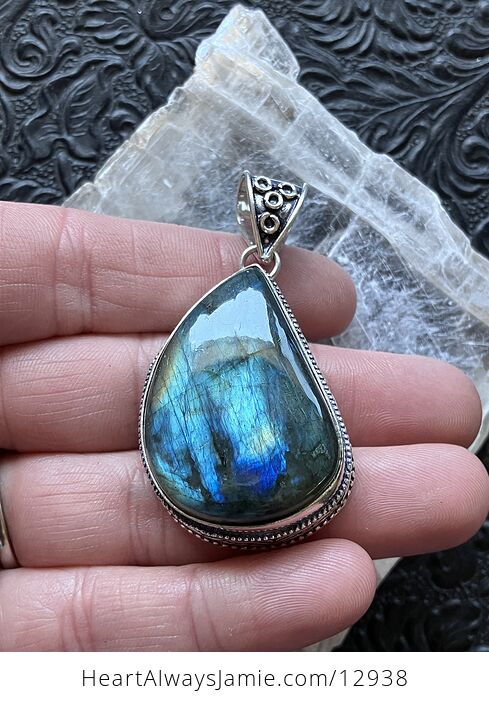 Blue Flashy Labradorite Pendant Crystal Stone Jewelry - #9Ptolr0fyO0-9