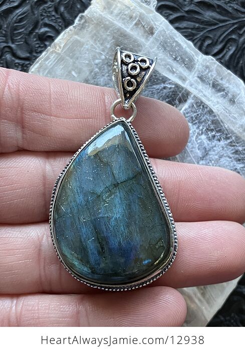 Blue Flashy Labradorite Pendant Crystal Stone Jewelry - #9Ptolr0fyO0-7