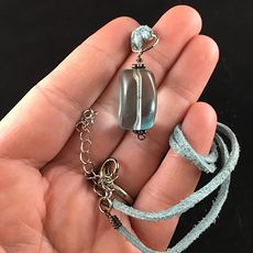 Blue Glass Jewelry Pendant Necklace #9zkmVz3q8lI