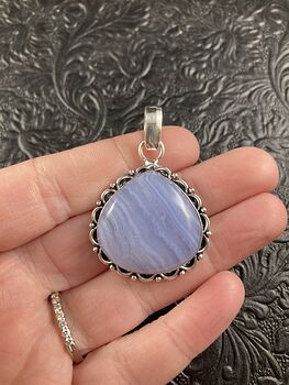 Blue Lace Agate Stone Crystal Jewelry Pendant #AlkqsYXQ8Qg