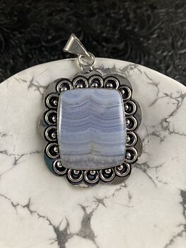 Blue Lace Agate Stone Crystal Jewelry Pendant #u2GyoSy4wUw