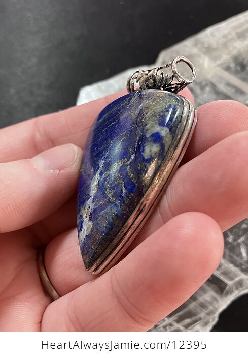 Blue Lapis Lazuli Gemstone Crystal Jewelry Pendant - #1TOg6cPha0k-3