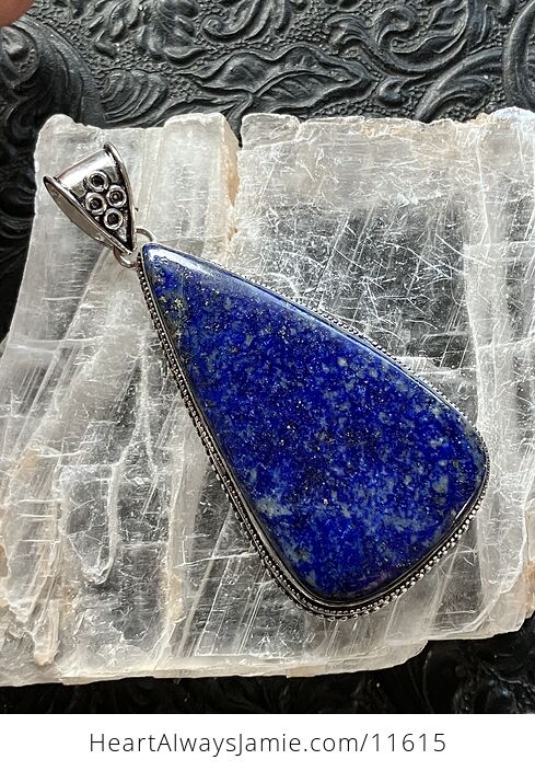 Blue Lapis Lazuli Gemstone Crystal Jewelry Pendant - #6ba9n5Nybwg-1
