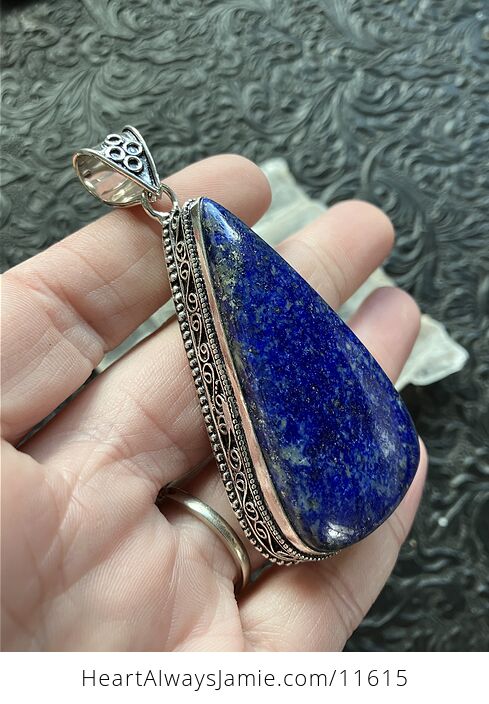 Blue Lapis Lazuli Gemstone Crystal Jewelry Pendant - #6ba9n5Nybwg-3