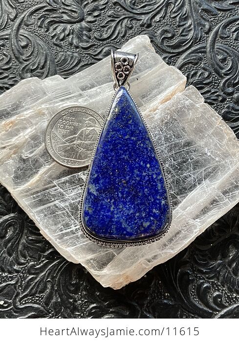 Blue Lapis Lazuli Gemstone Crystal Jewelry Pendant - #6ba9n5Nybwg-5