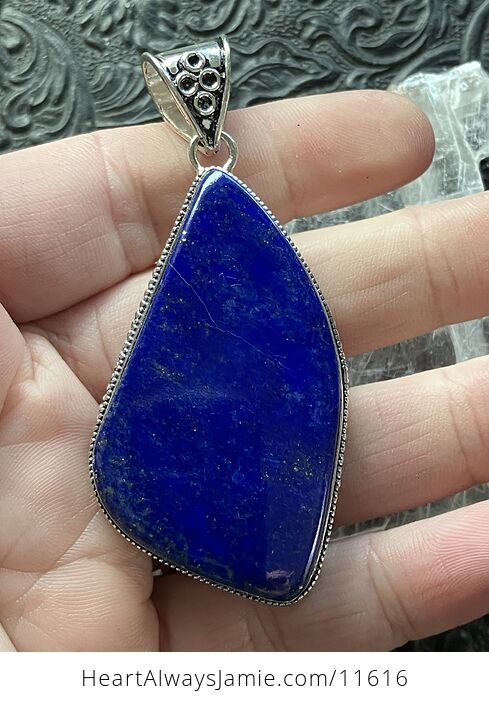 Blue Lapis Lazuli Gemstone Crystal Jewelry Pendant - #bXvMukGbesI-2