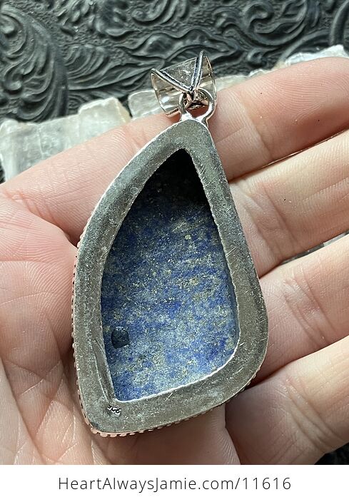 Blue Lapis Lazuli Gemstone Crystal Jewelry Pendant - #bXvMukGbesI-5