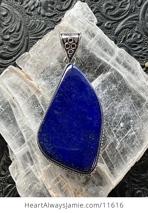 Blue Lapis Lazuli Gemstone Crystal Jewelry Pendant - #bXvMukGbesI-6