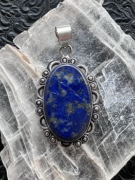 Blue Lapis Lazuli Gemstone Crystal Jewelry Pendant Discounted #C924npmLFMg